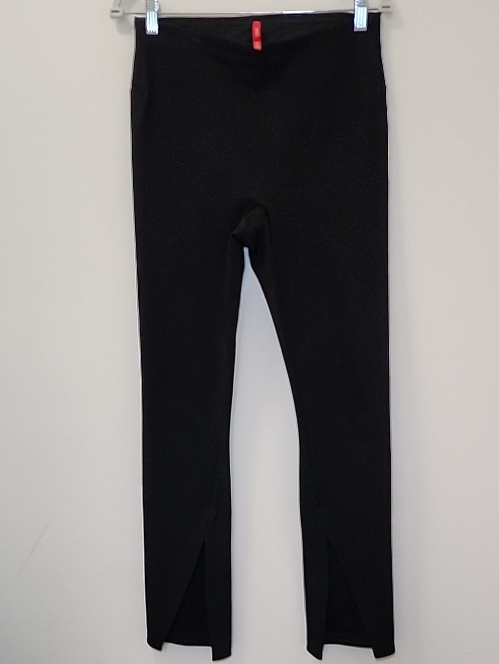 Spanx Perfect Front Slit Ponte Leggings Black  Strechable Size Meduim - Picture 4 of 14